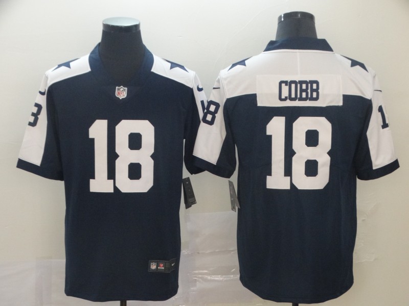 Men's Dallas Cowboys Randall Cobb #18 Navy Jersey